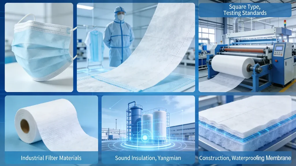 Nonwoven Fabric Market Applications Medical, Industrial, and Construction Uses